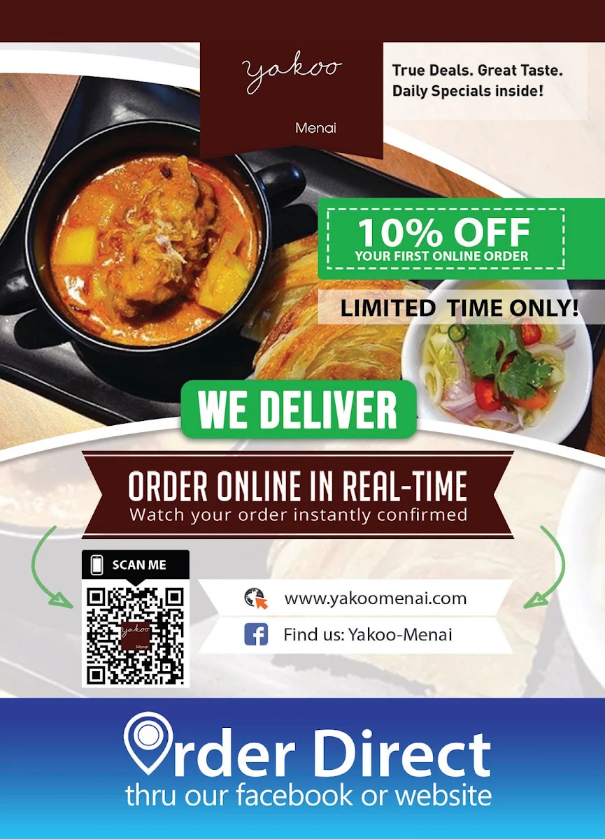 Menu, Yakoo Menai
