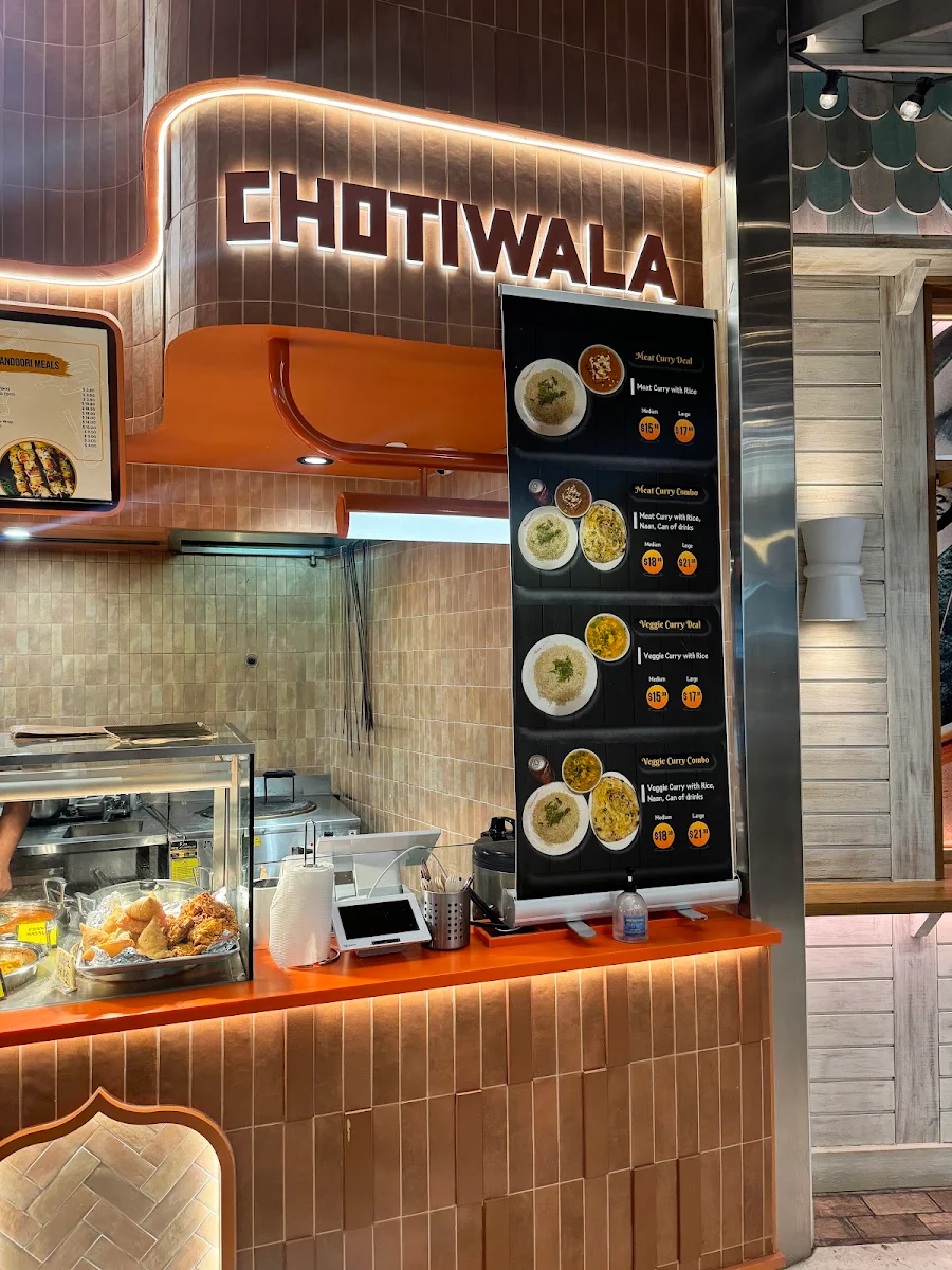 Menu, Chotiwala Bondi Junction