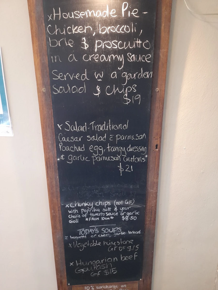 Menu, Deloraine Delight