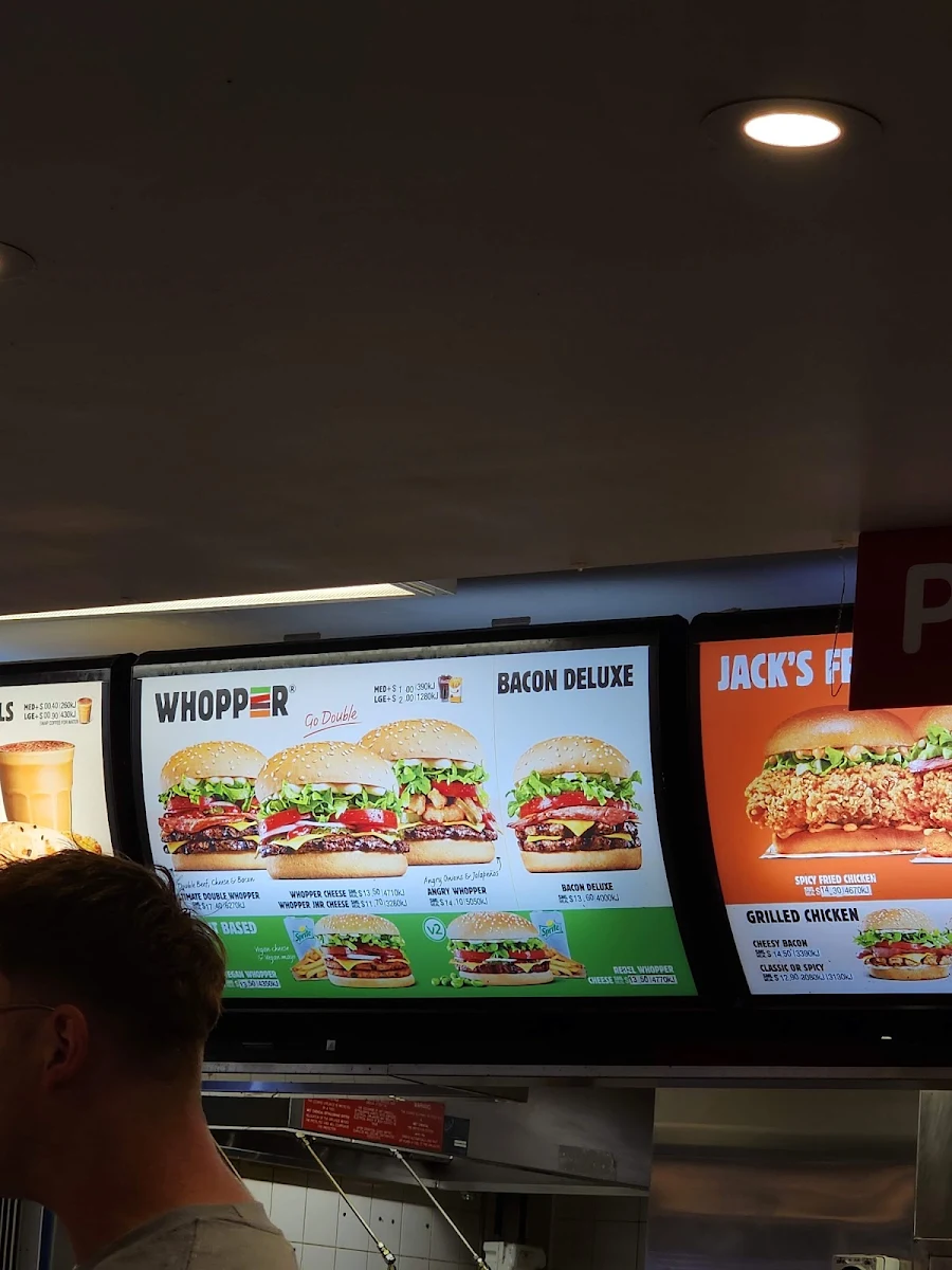 Menu, Hungry Jack's