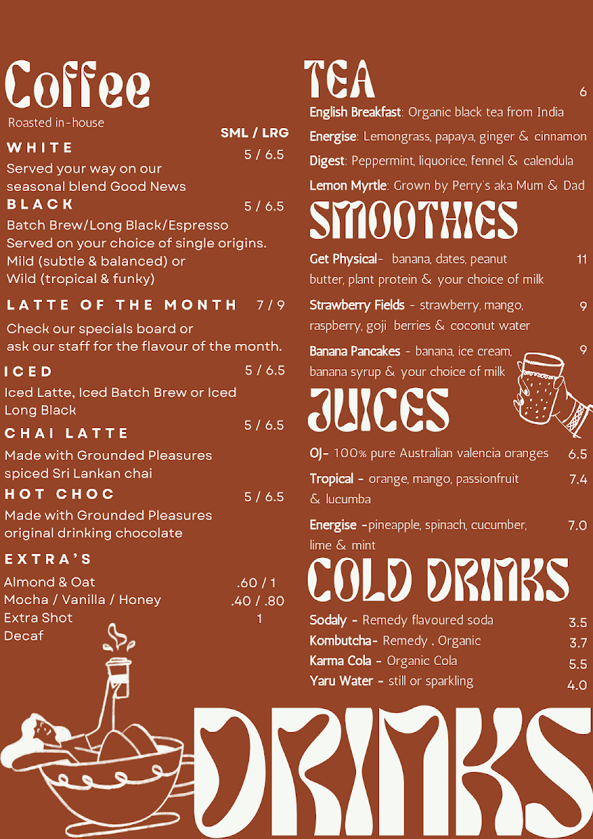 Menu, Local Hero Coffee Roasters | Erina