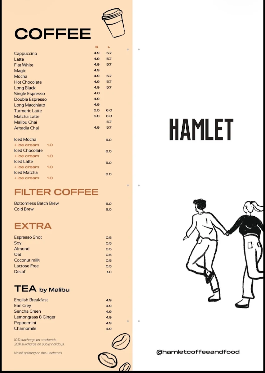 Menu, Hamlet Mount Waverley