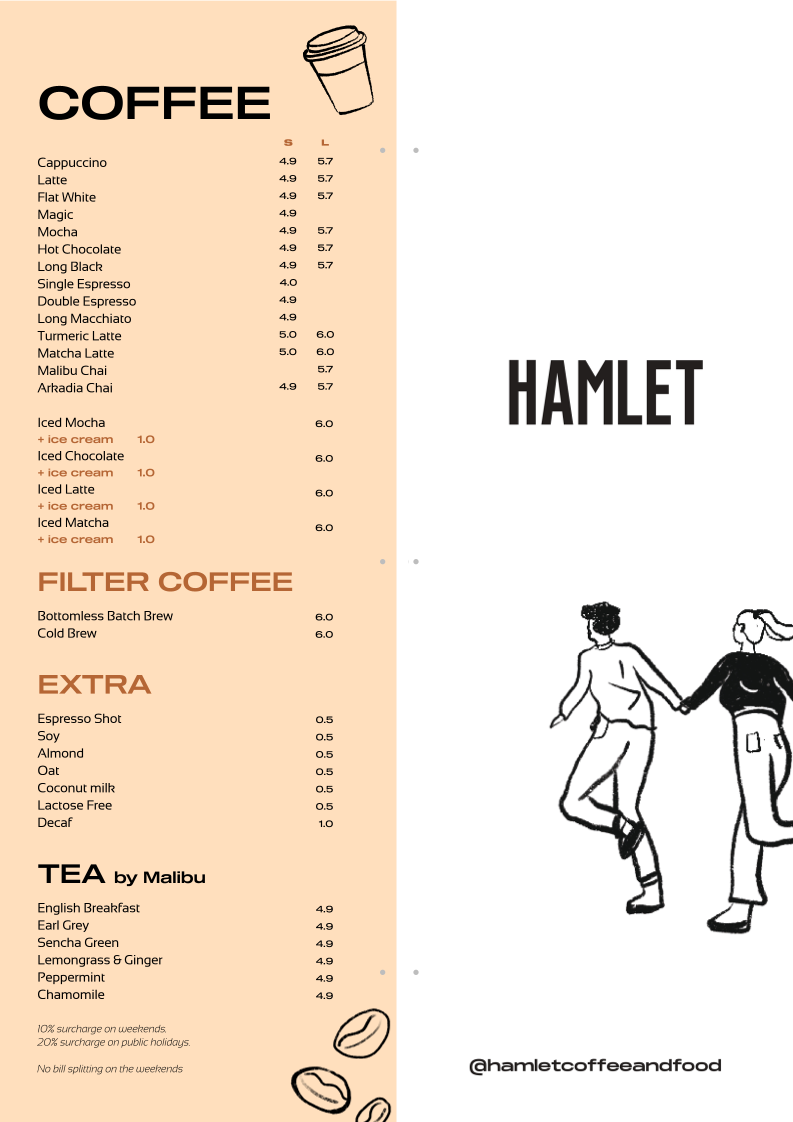 Menu, Hamlet Mount Waverley