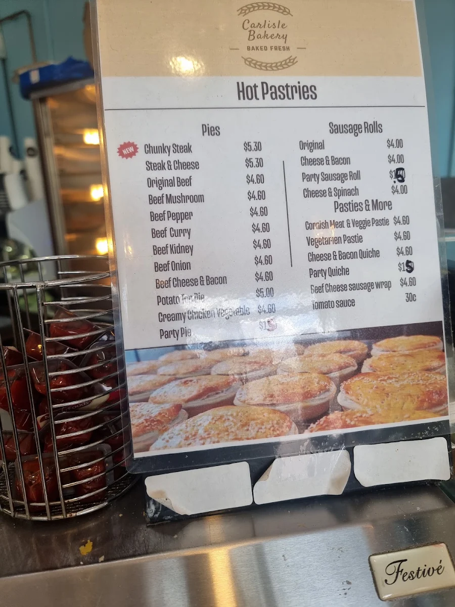 Menu, Carlisle Bakehouse