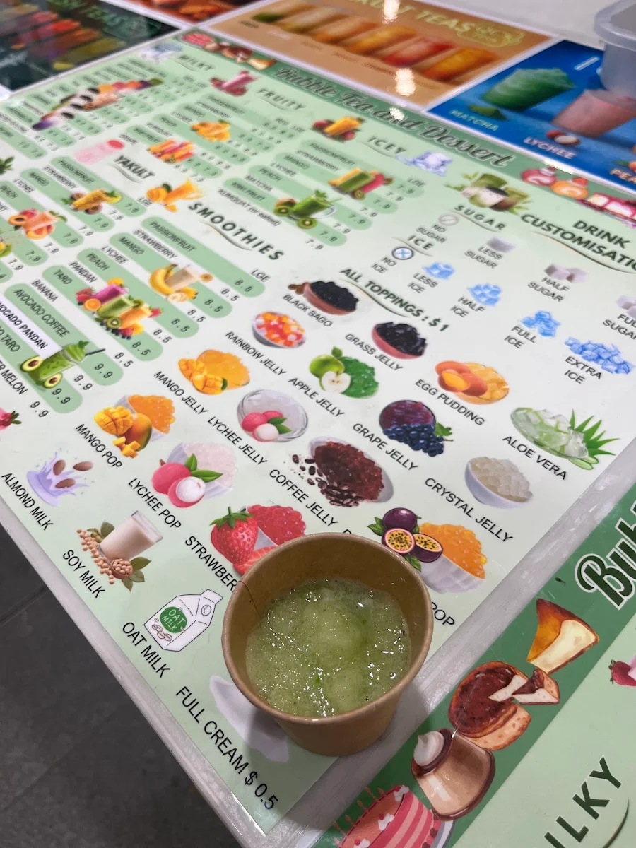 Menu, QC's Tea