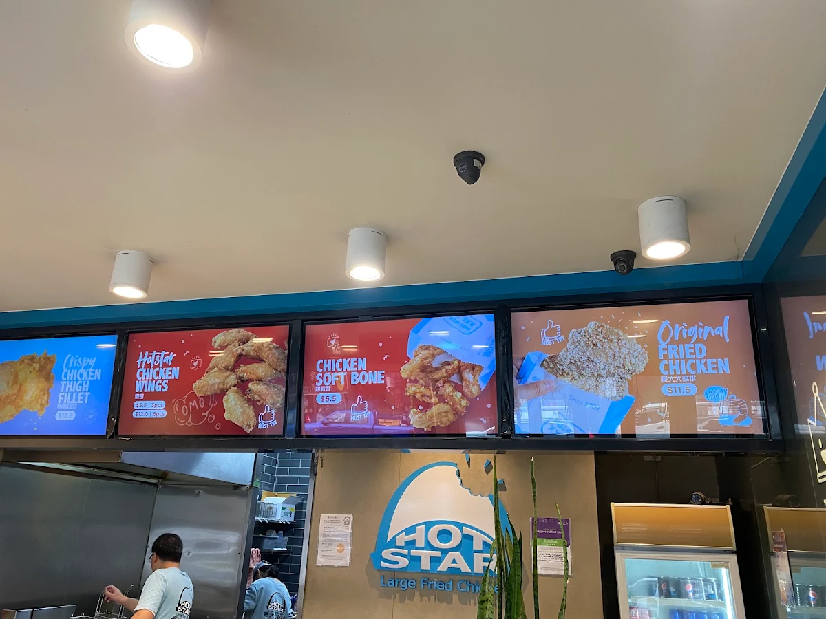 Menu, Hot Star Large Fried Chicken Campsie