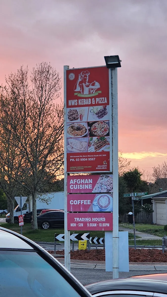 Menu, NWS Kebab And Pizza