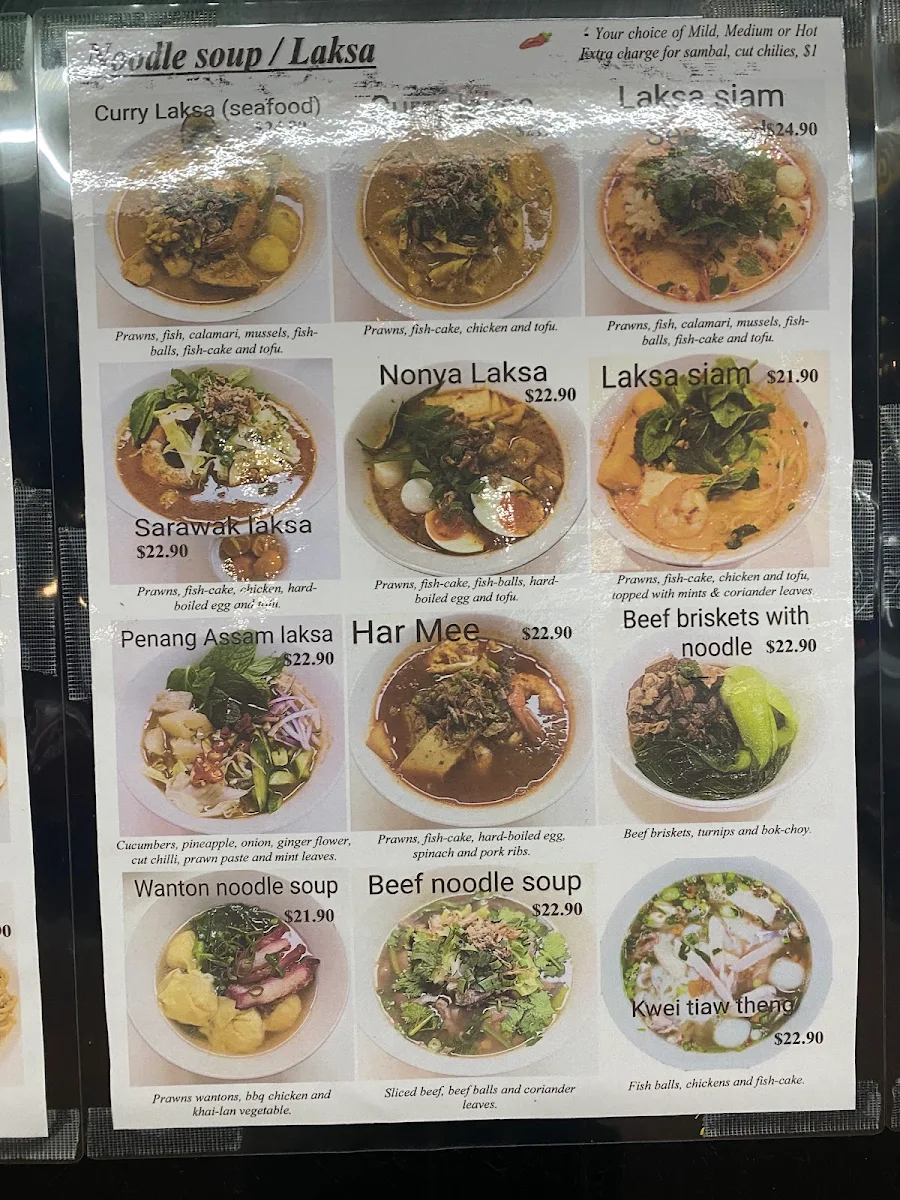 Menu, Rasa Rasa