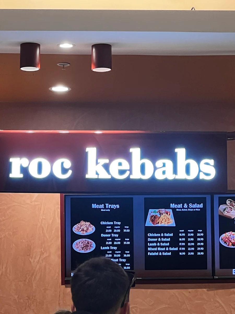 Menu, ROC Kebabs