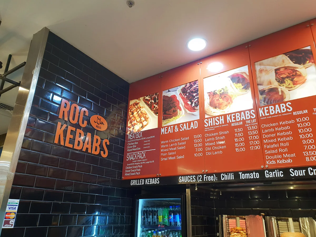 Menu, ROC Kebabs