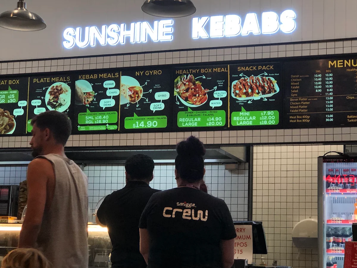 Menu, Sunshine Kebabs