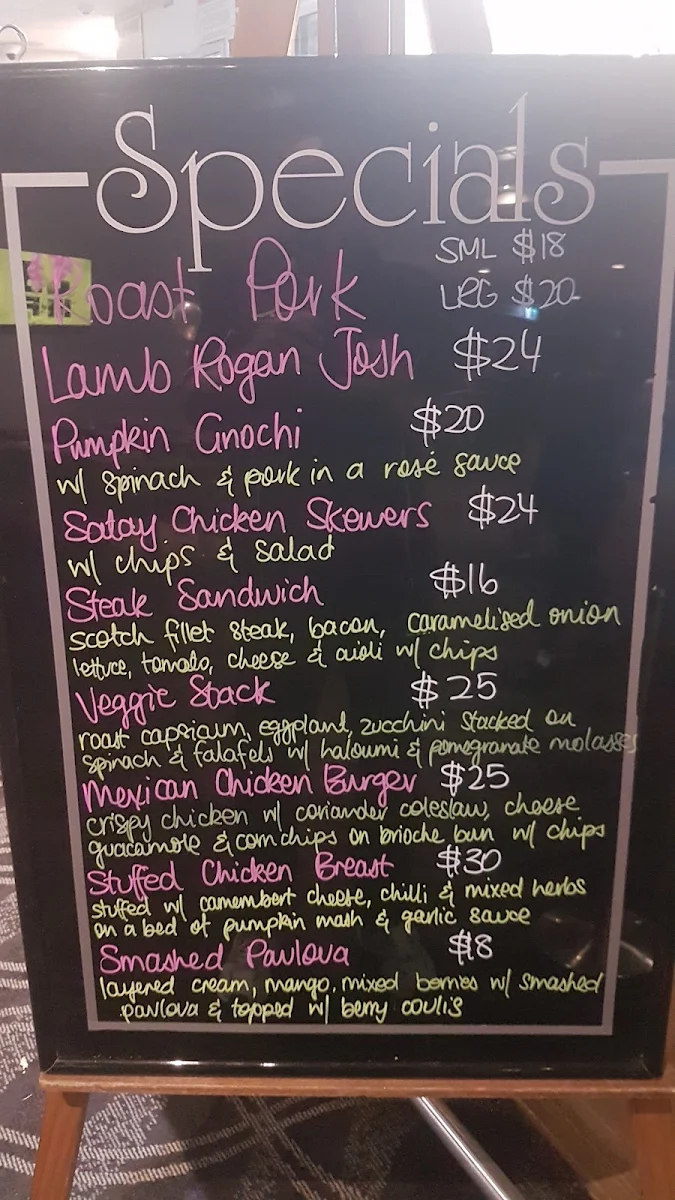 Menu, Hotel Victor