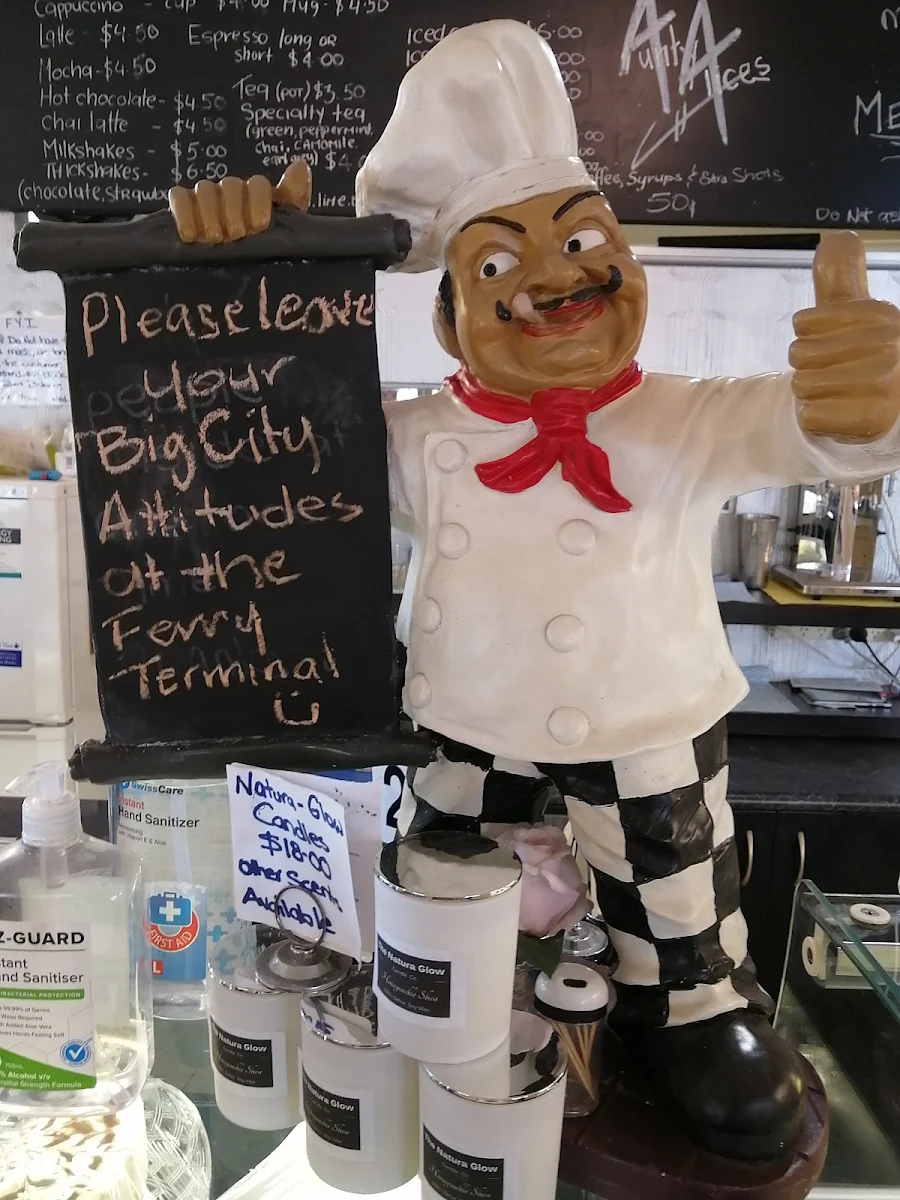 Menu, Aunty Alice's Café