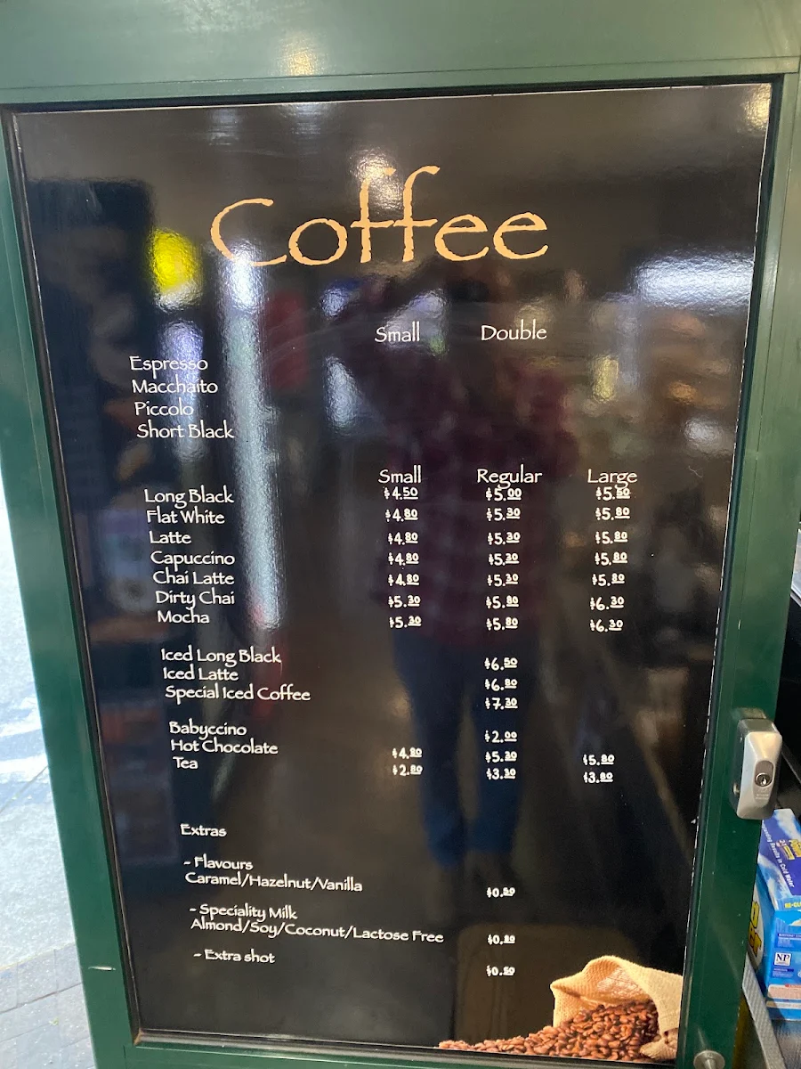 Menu, Mooloolah Valley Bakehouse