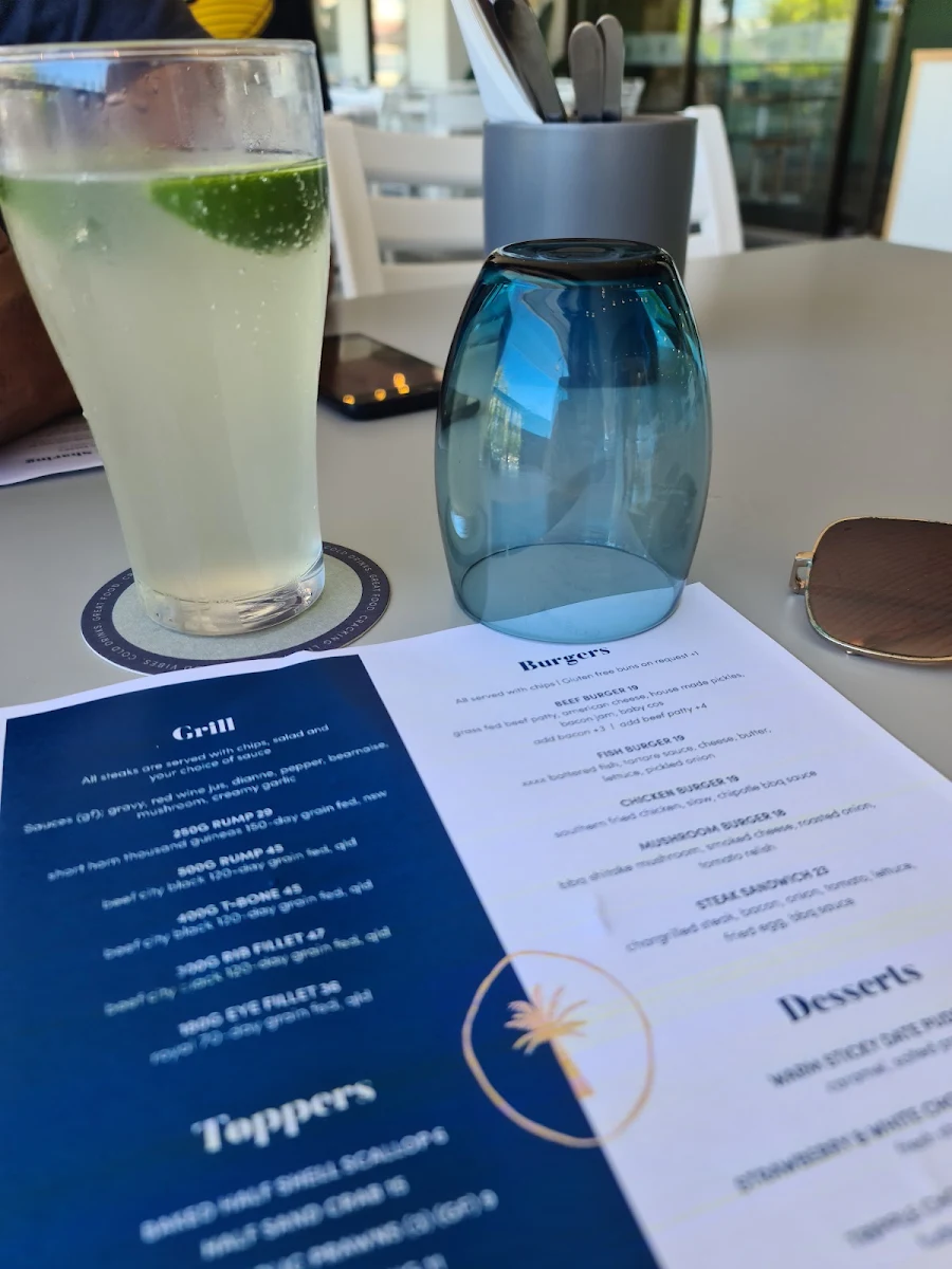 Menu, Kings Beach Tavern