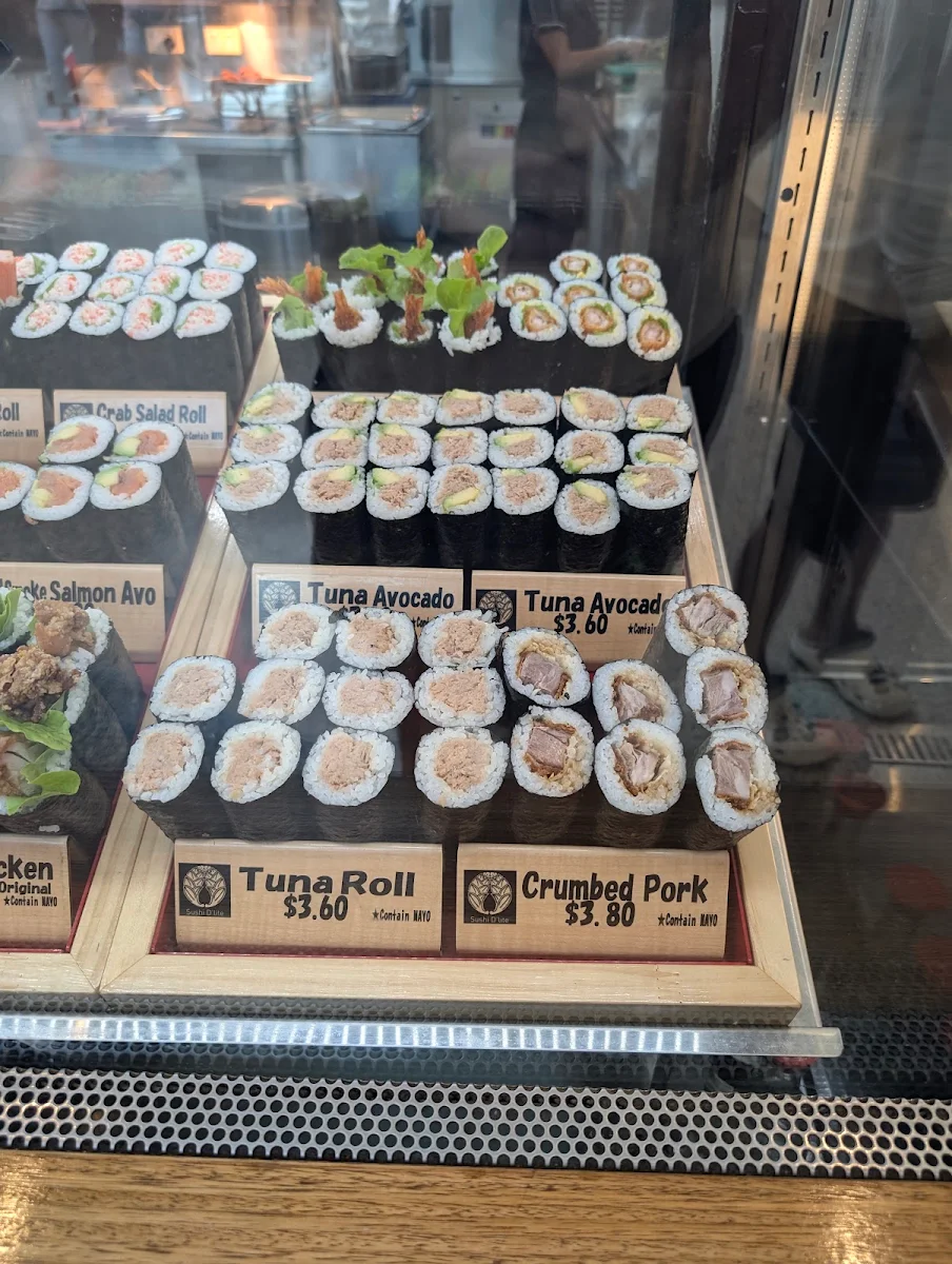 Menu, Sushi D'Lite