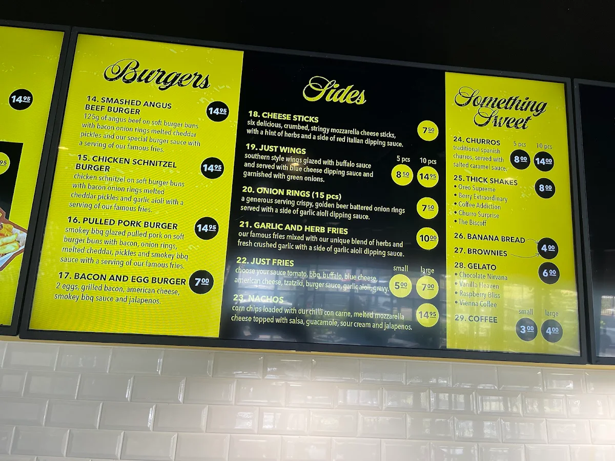 Menu, House Of Loaded Fries