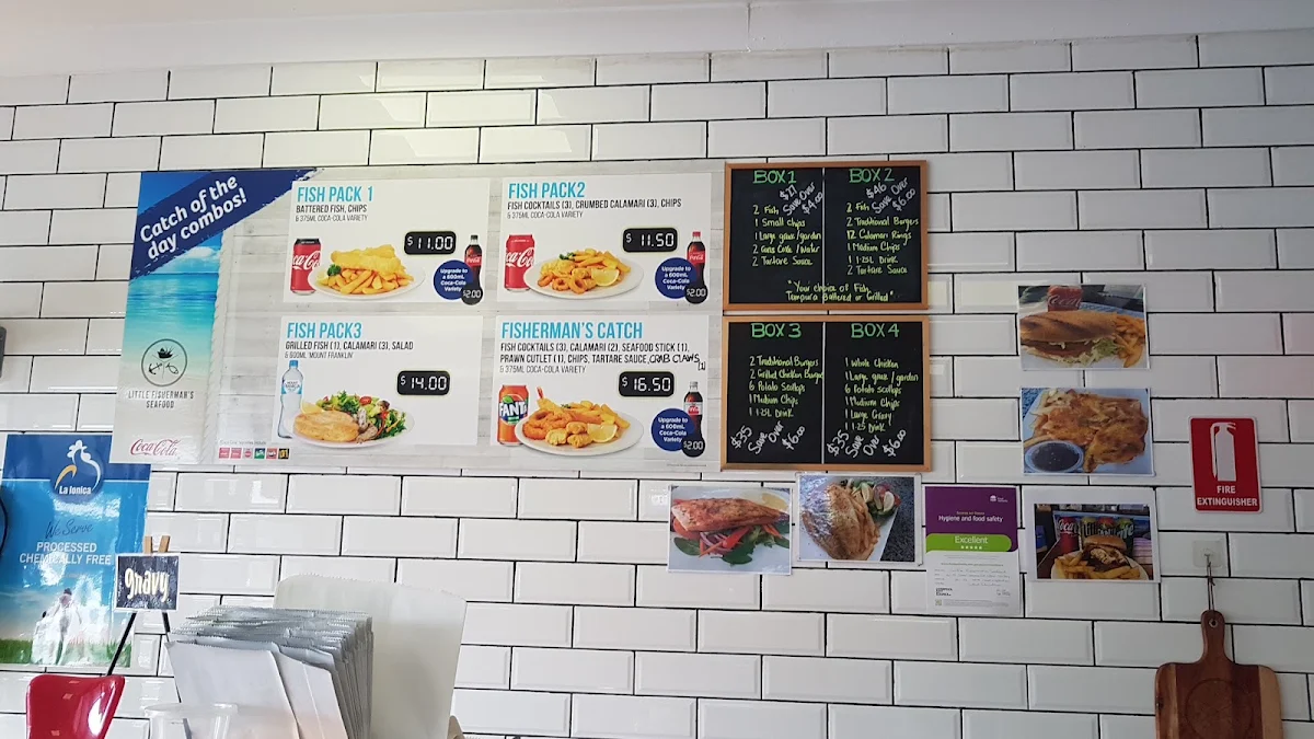 Menu, Littlefisherman's Seafood