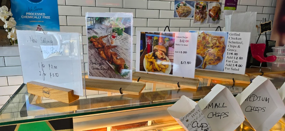 Menu, Littlefisherman's Seafood