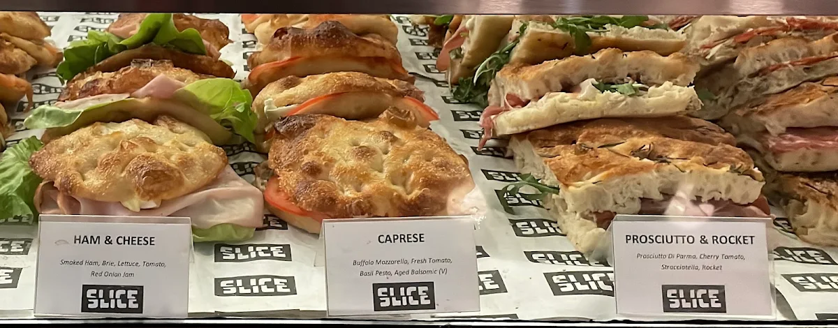 Menu, SLICE Pizza