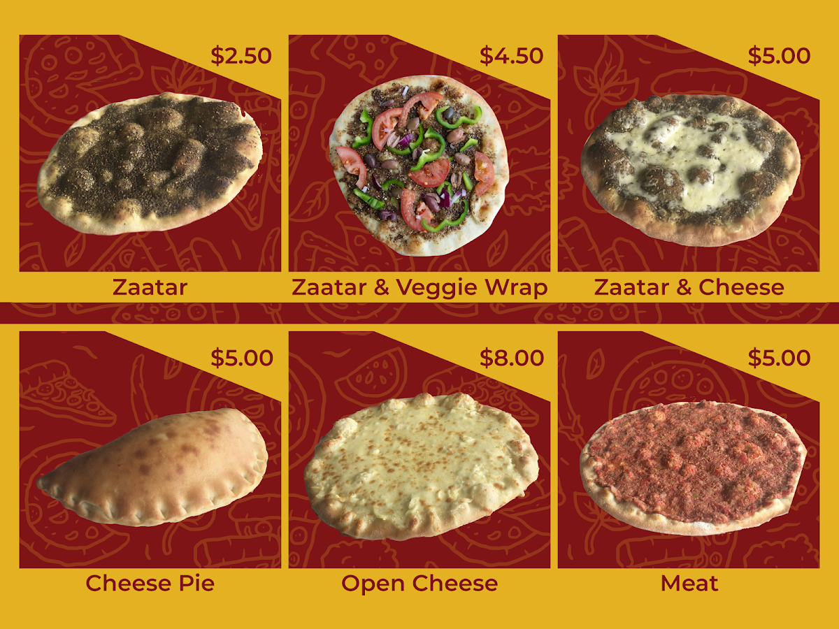 Menu, Kaakeh Al Mina Lebanese Bakery