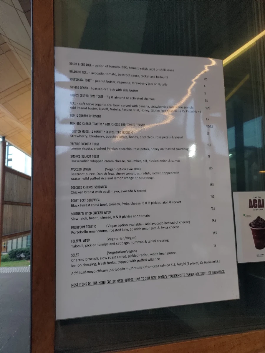 Menu, Side Story Cafe