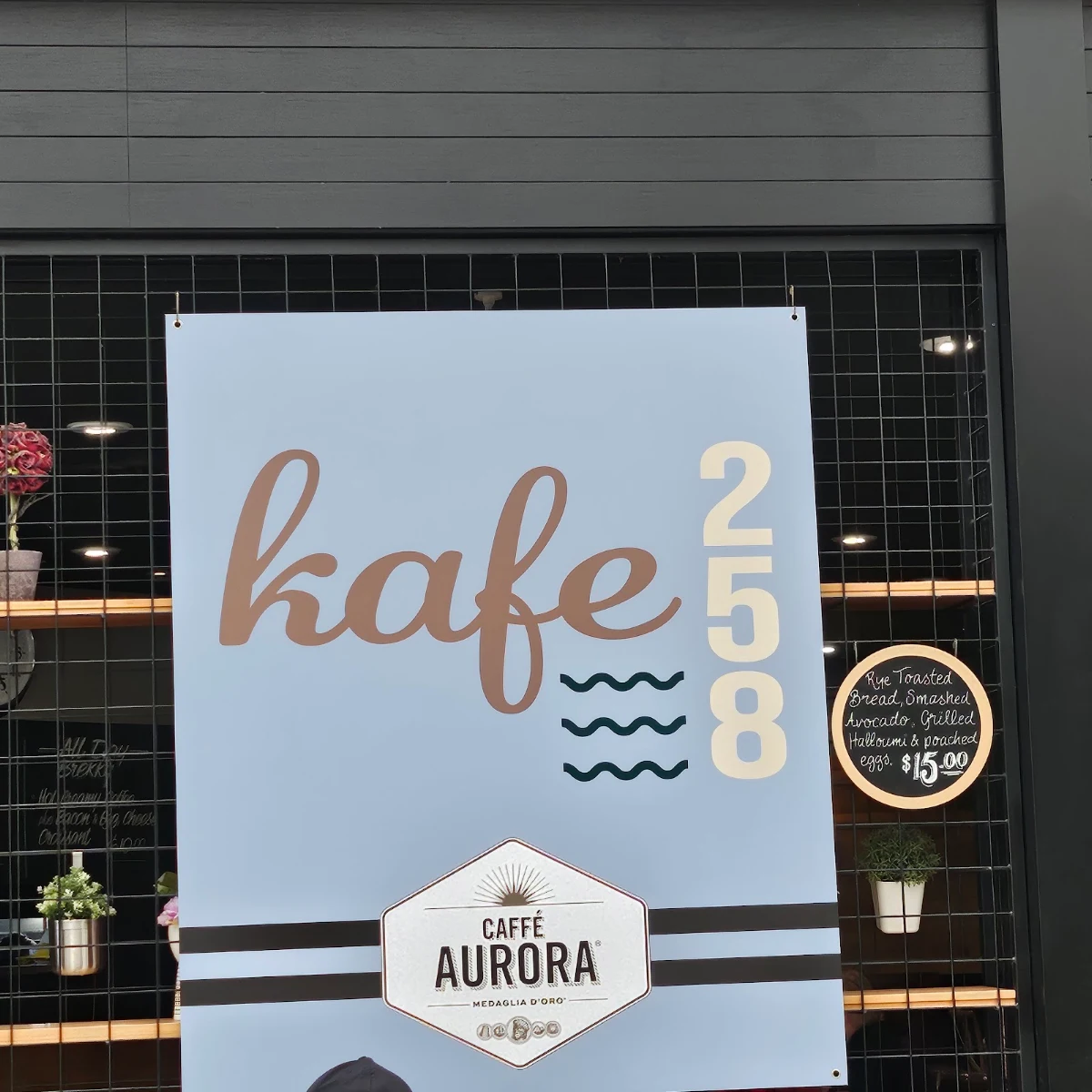 Menu, Kafe 258