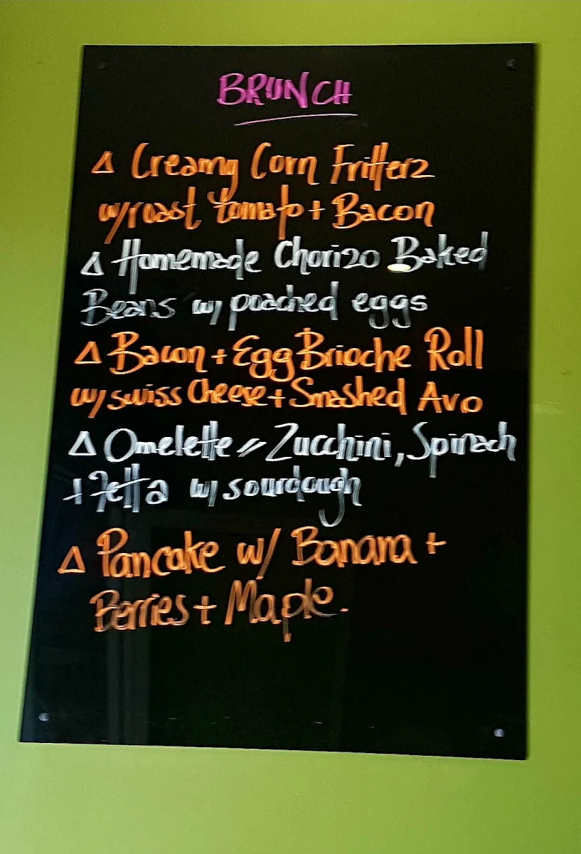 Menu, Tidz Across The Park