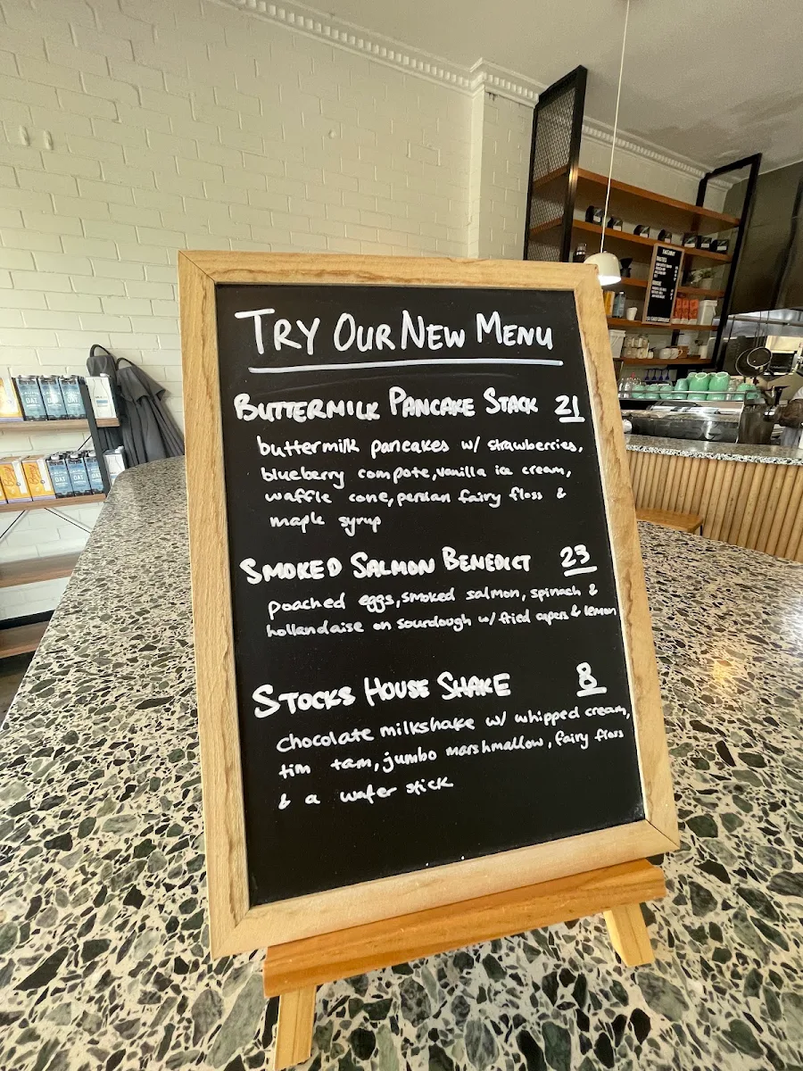 Menu, Stocksville