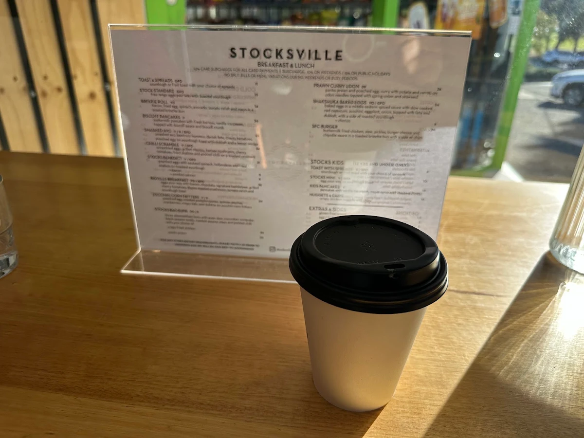 Menu, Stocksville