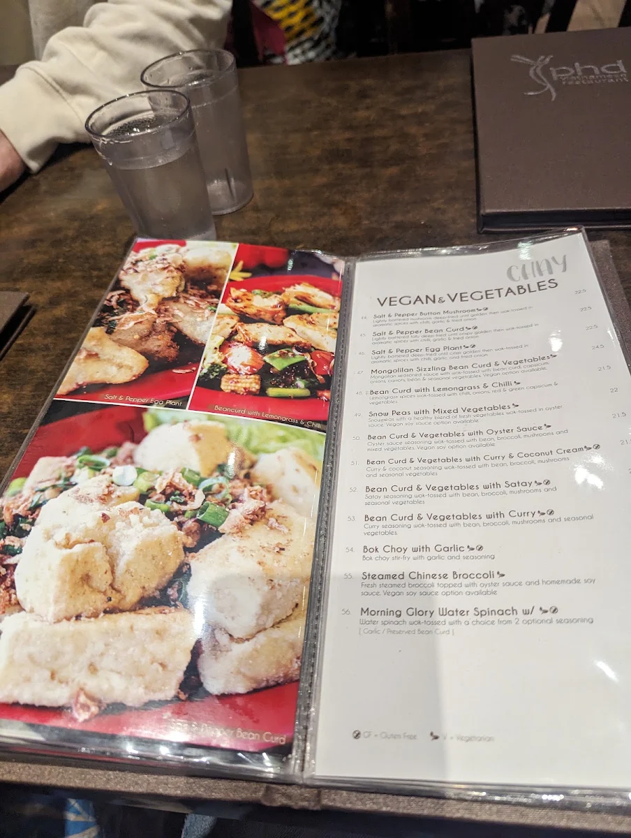 Menu, Pho Phd Vietnamese Restaurant