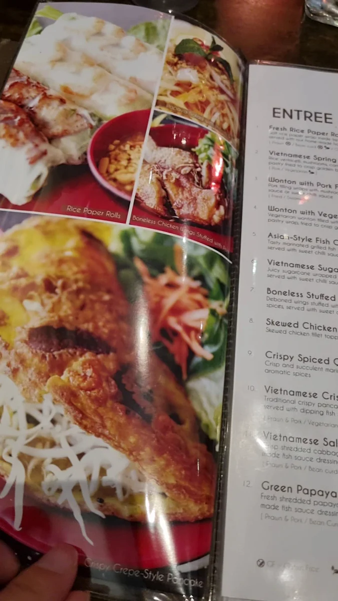 Menu, Pho Phd Vietnamese Restaurant