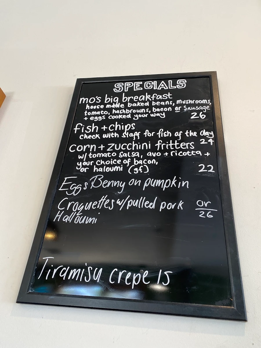Menu, Touch of the MO