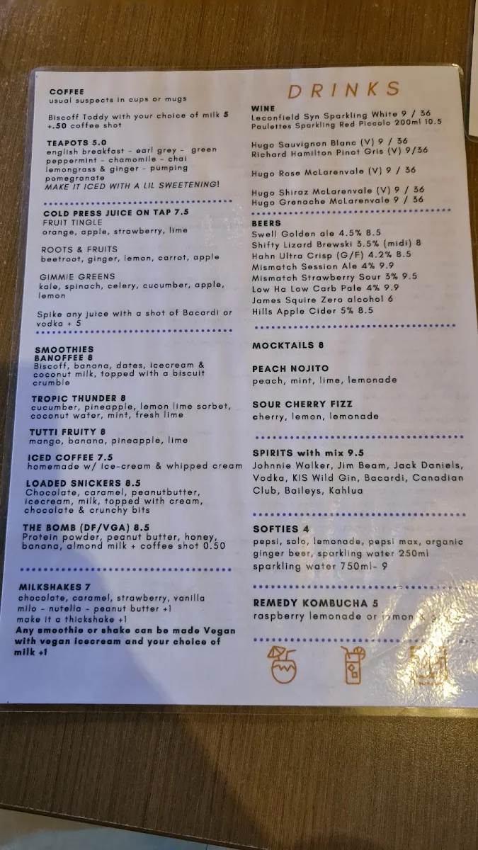 Menu, Agatha's