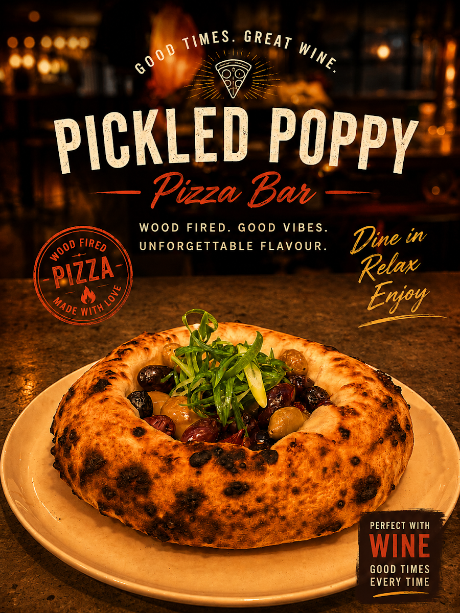 Menu, Pickled Poppy