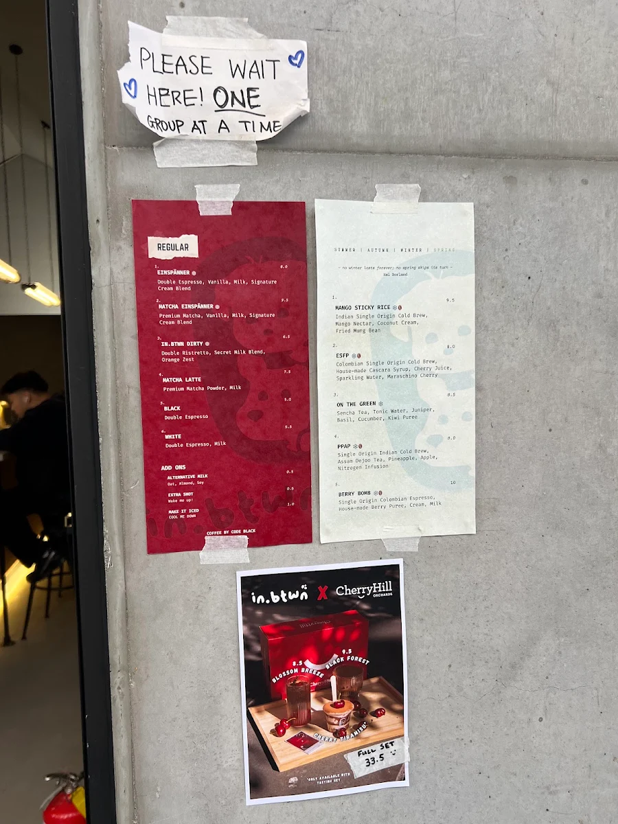 Menu, in.btwn