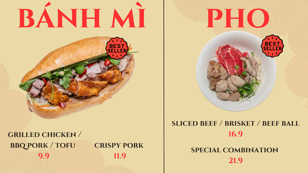 Menu, Cuu Long Kitchen