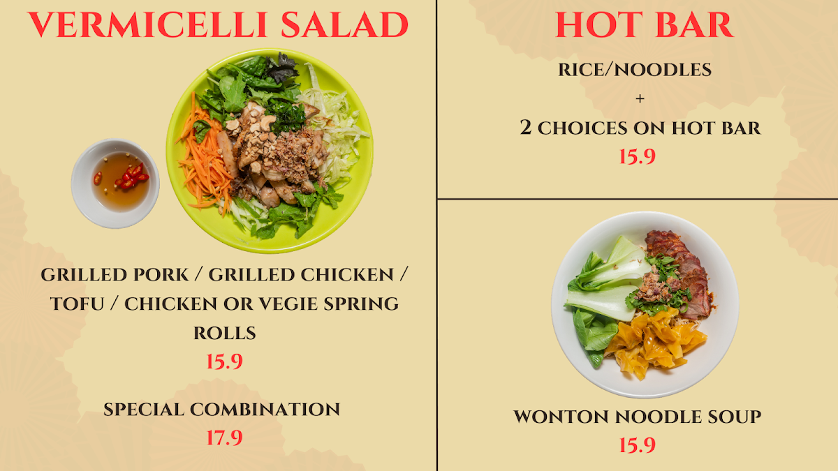 Menu, Cuu Long Kitchen