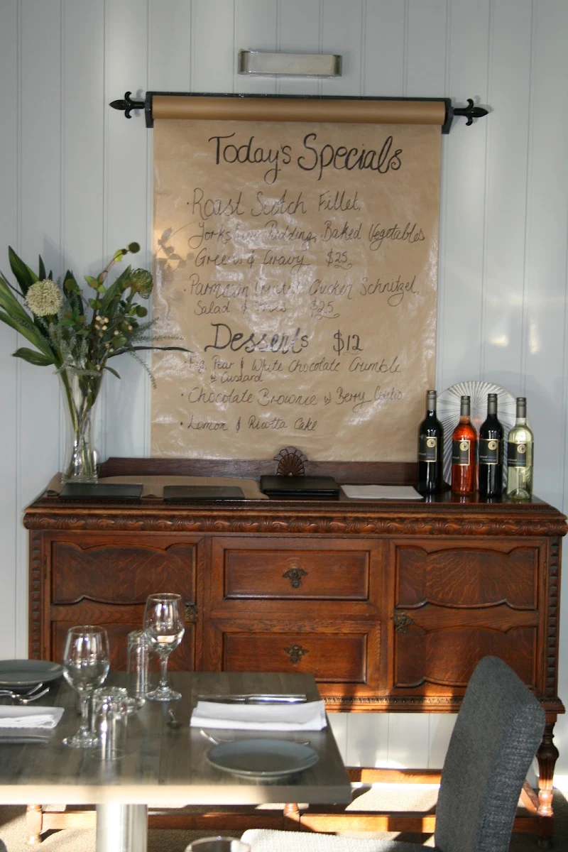 Menu, Charnwood Food & Wine