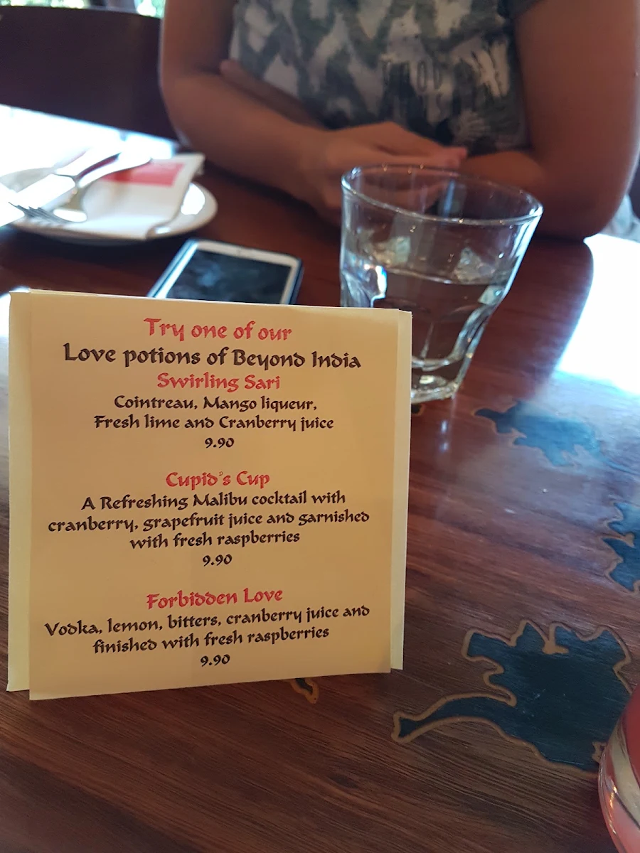 Menu, Beyond India | Modbury
