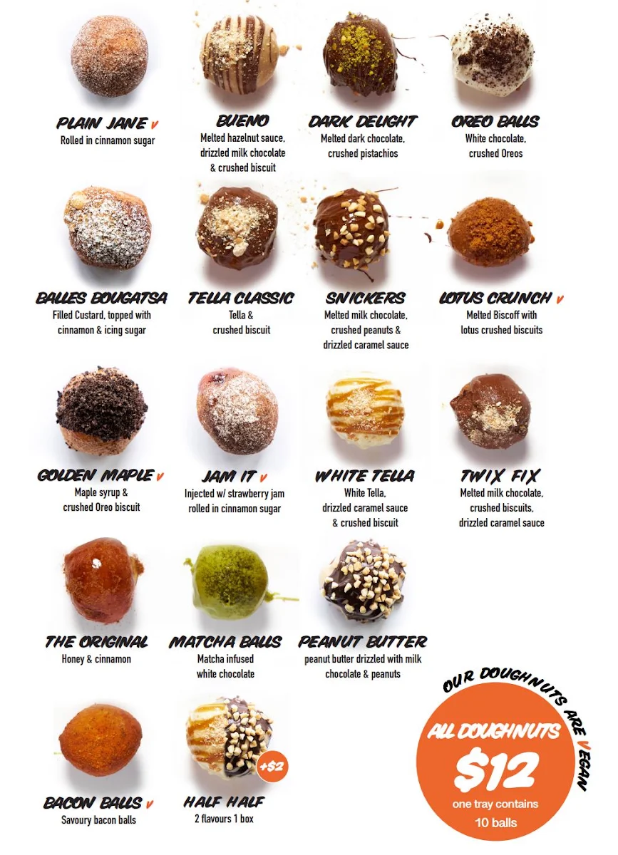 Menu, Lukumades Windsor