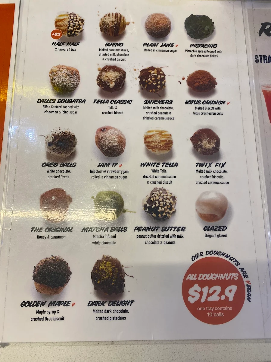 Menu, Lukumades Windsor