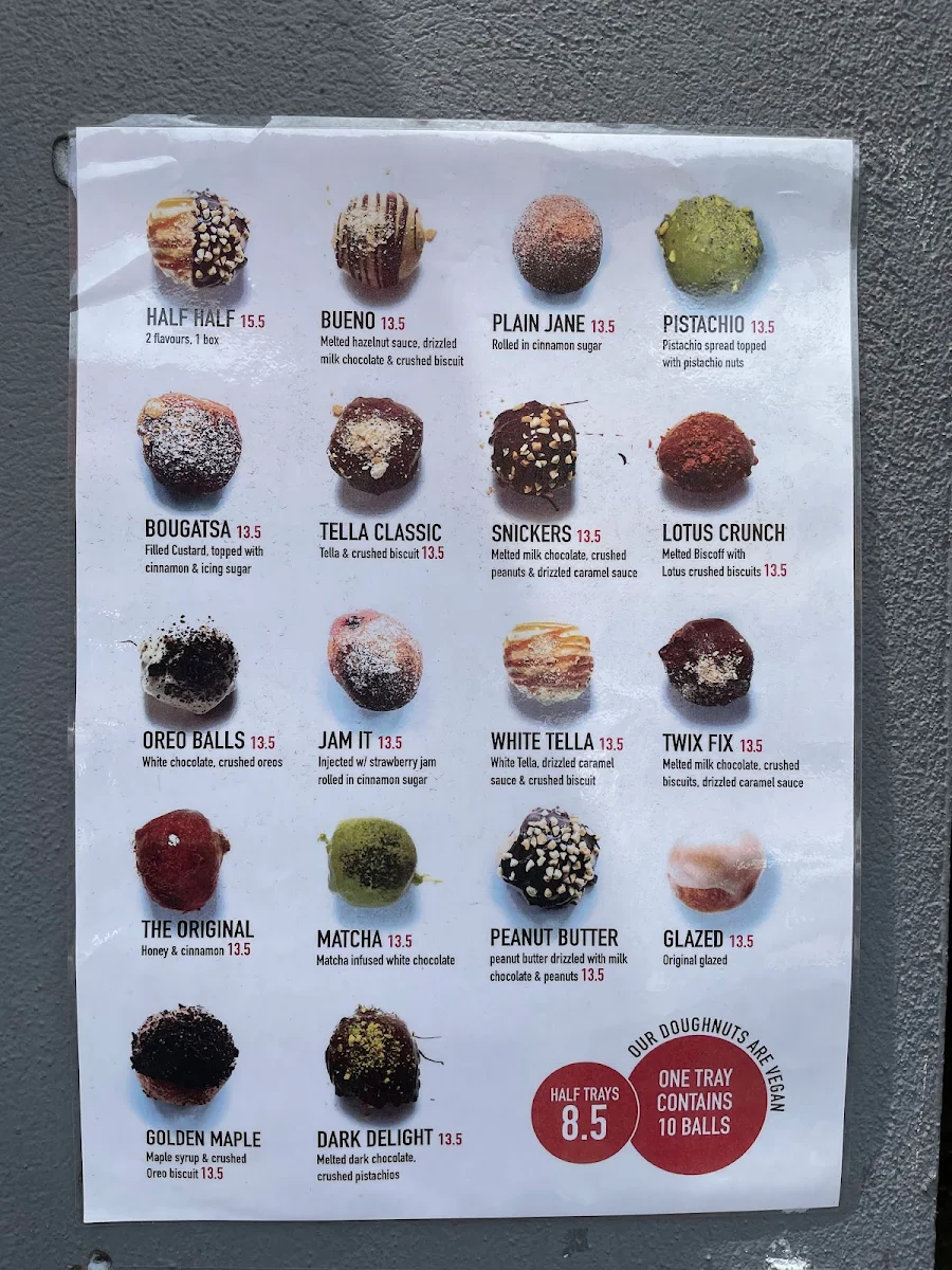 Menu, Lukumades Windsor