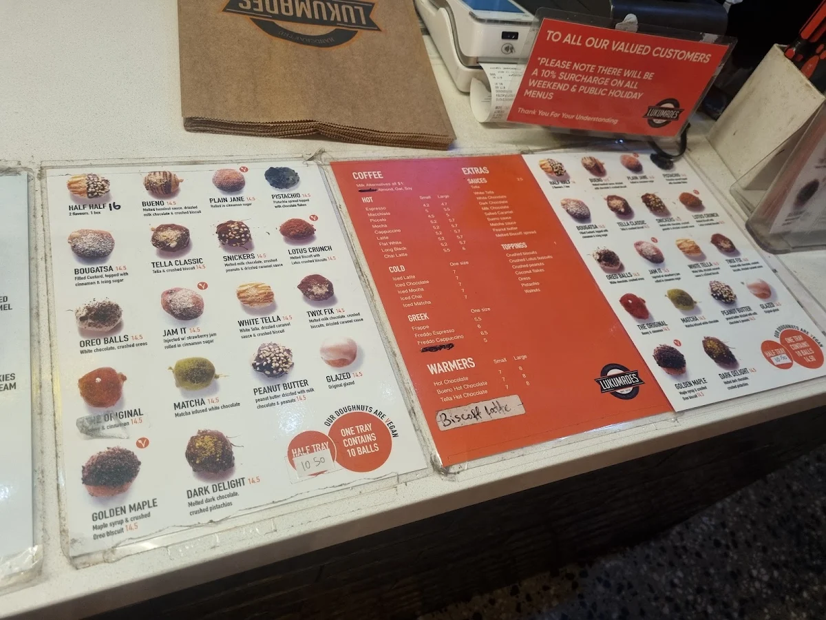 Menu, Lukumades Windsor