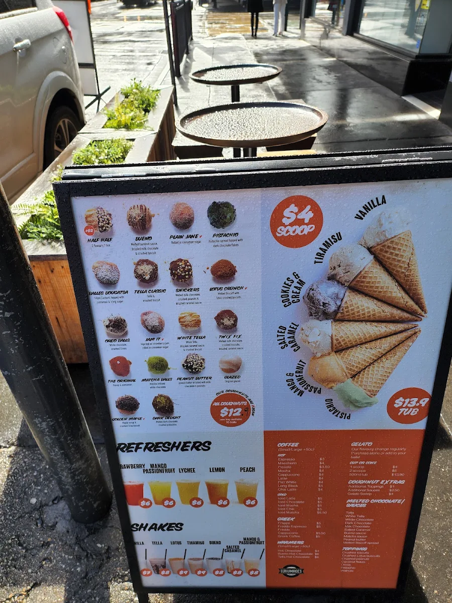 Menu, Lukumades Windsor
