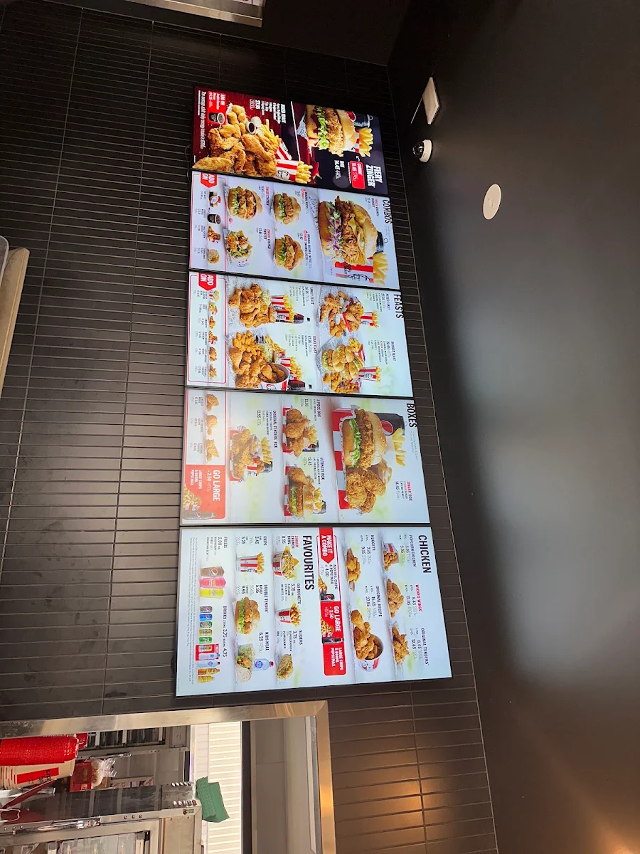 Menu, KFC Malaga