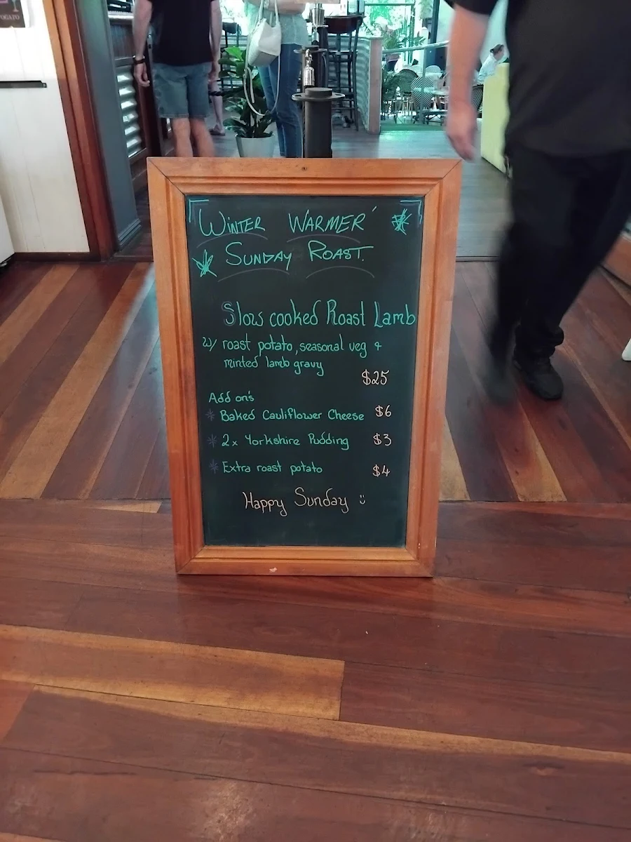 Menu, The Woombye Pub