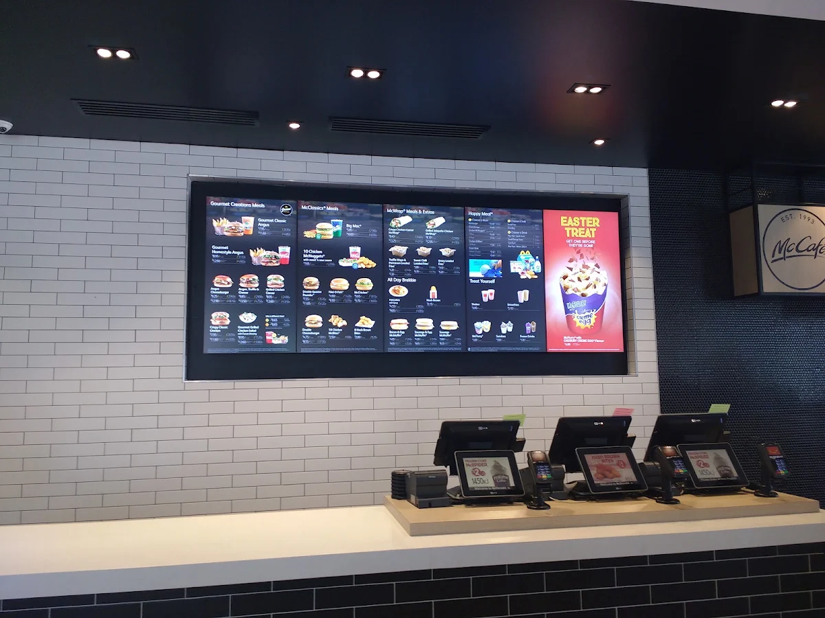 Menu, McDonald's St Marys North
