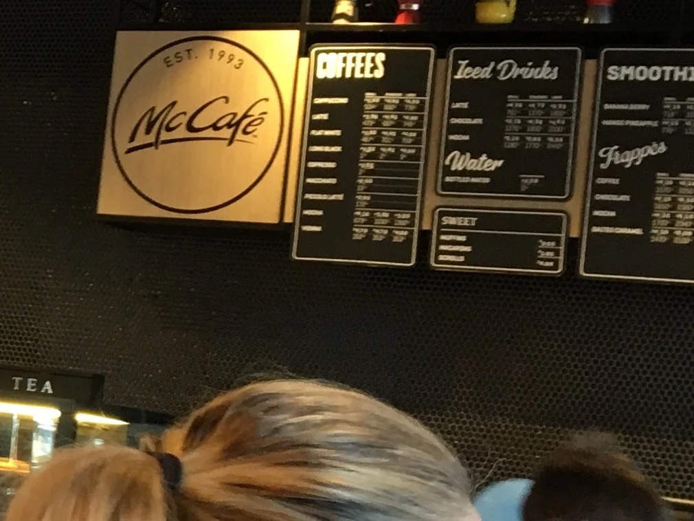 Menu, McDonald's St Marys North