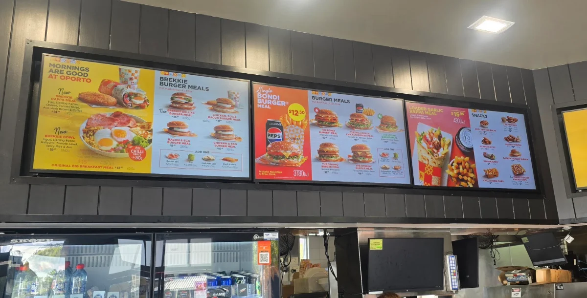 Menu, Oporto Gregory Hills Drive Thru